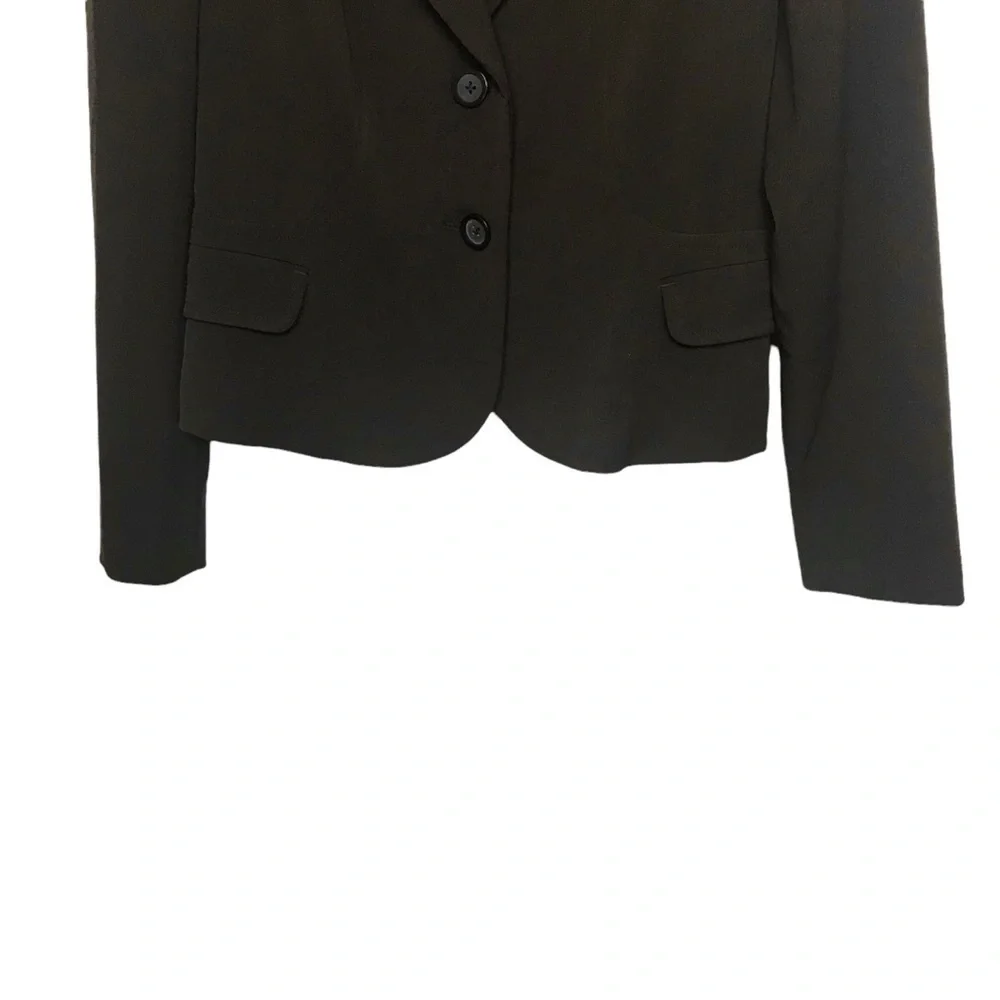 Rafaella Brown Blazer Coat Jacket Size 4 Petite